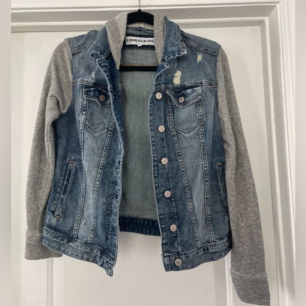 Jean hooded jacket